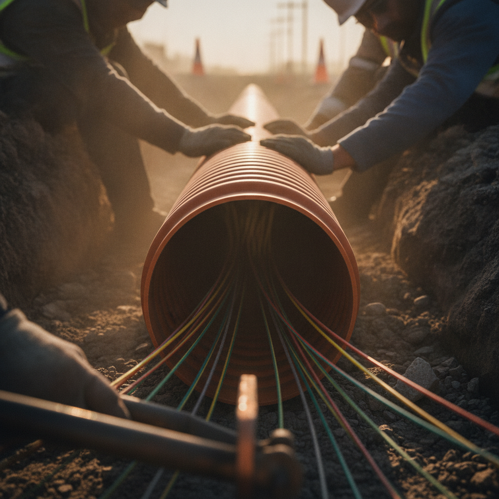 Telecom and power cable ducting